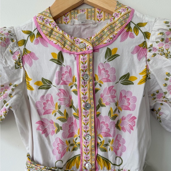 A loves a Cotton Floral Dress Easter Church Picture Day Recital Girls S - Picture 3 of 9